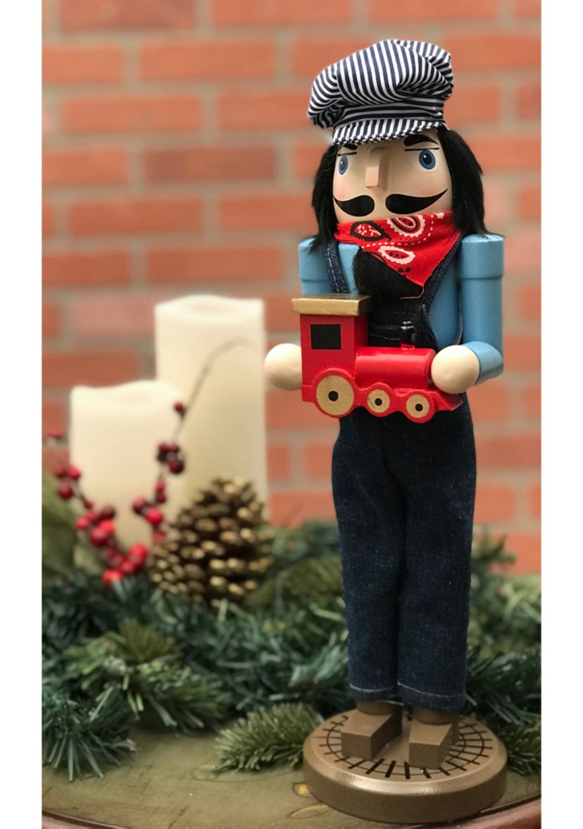 14" Train Conductor Nutcracker