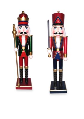 Two-Piece King and Guard Nutcracker Set