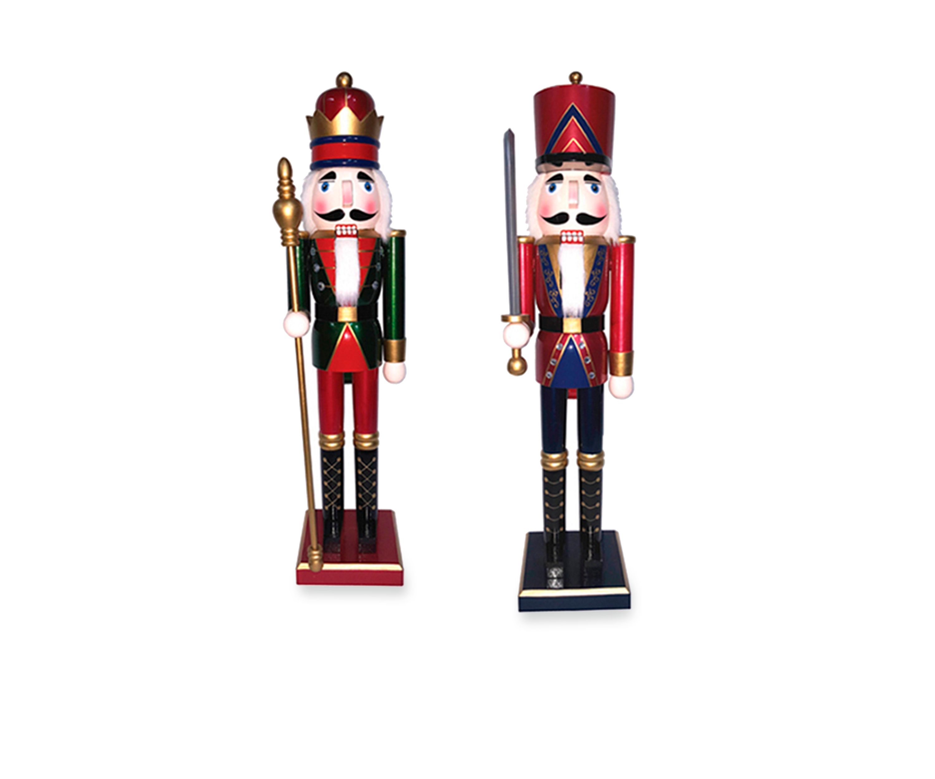 Two-Piece King and Guard Nutcracker Set