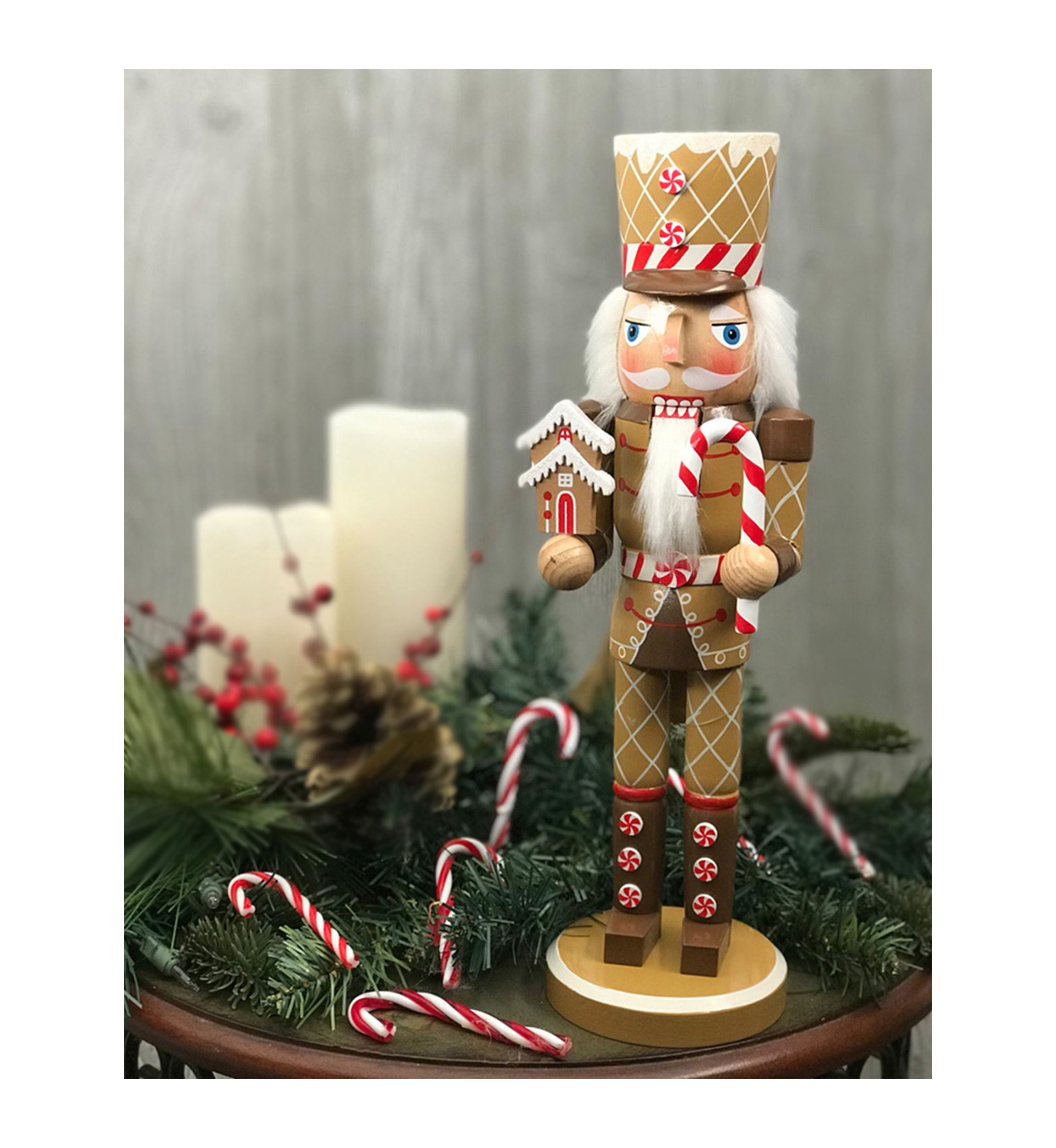 14" Gingerbread Soldier Nutcracker