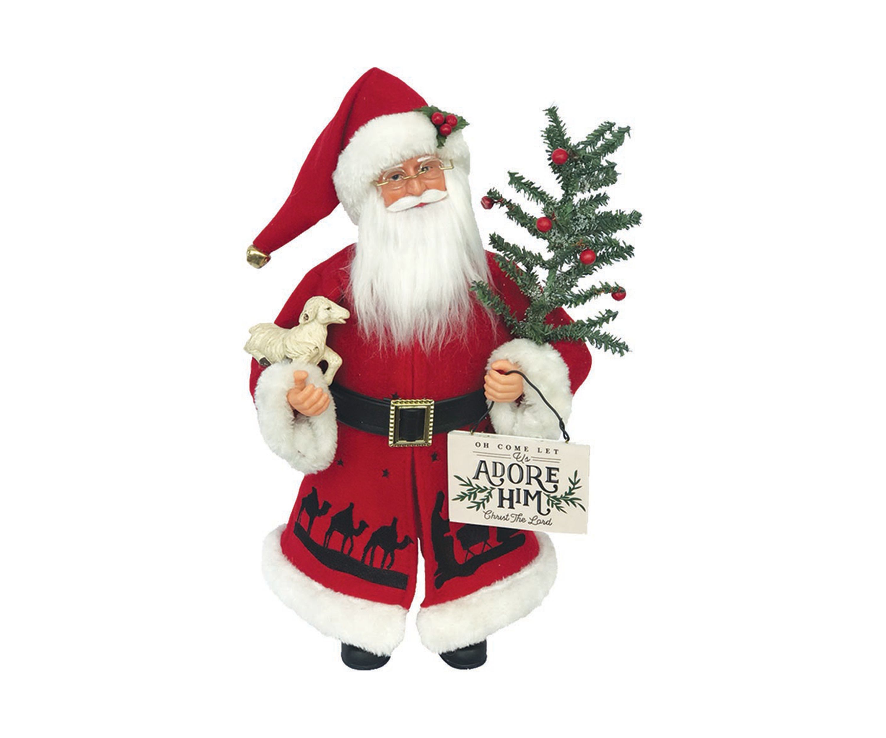 15 Inch Let Us Adore Him Claus