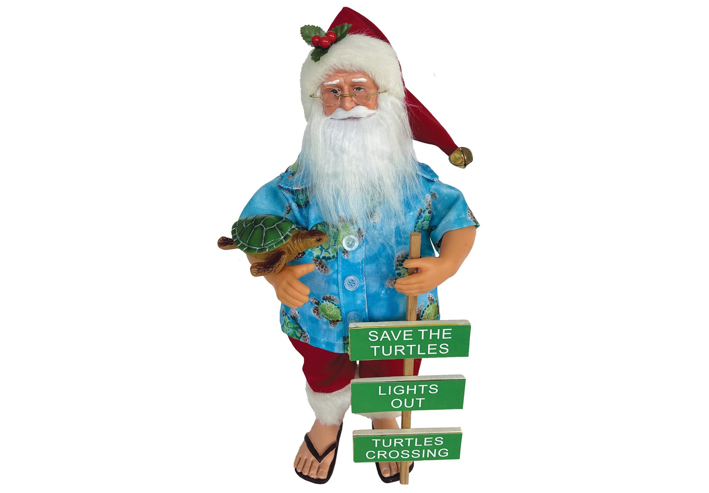 15 inch Save the Turtles Claus