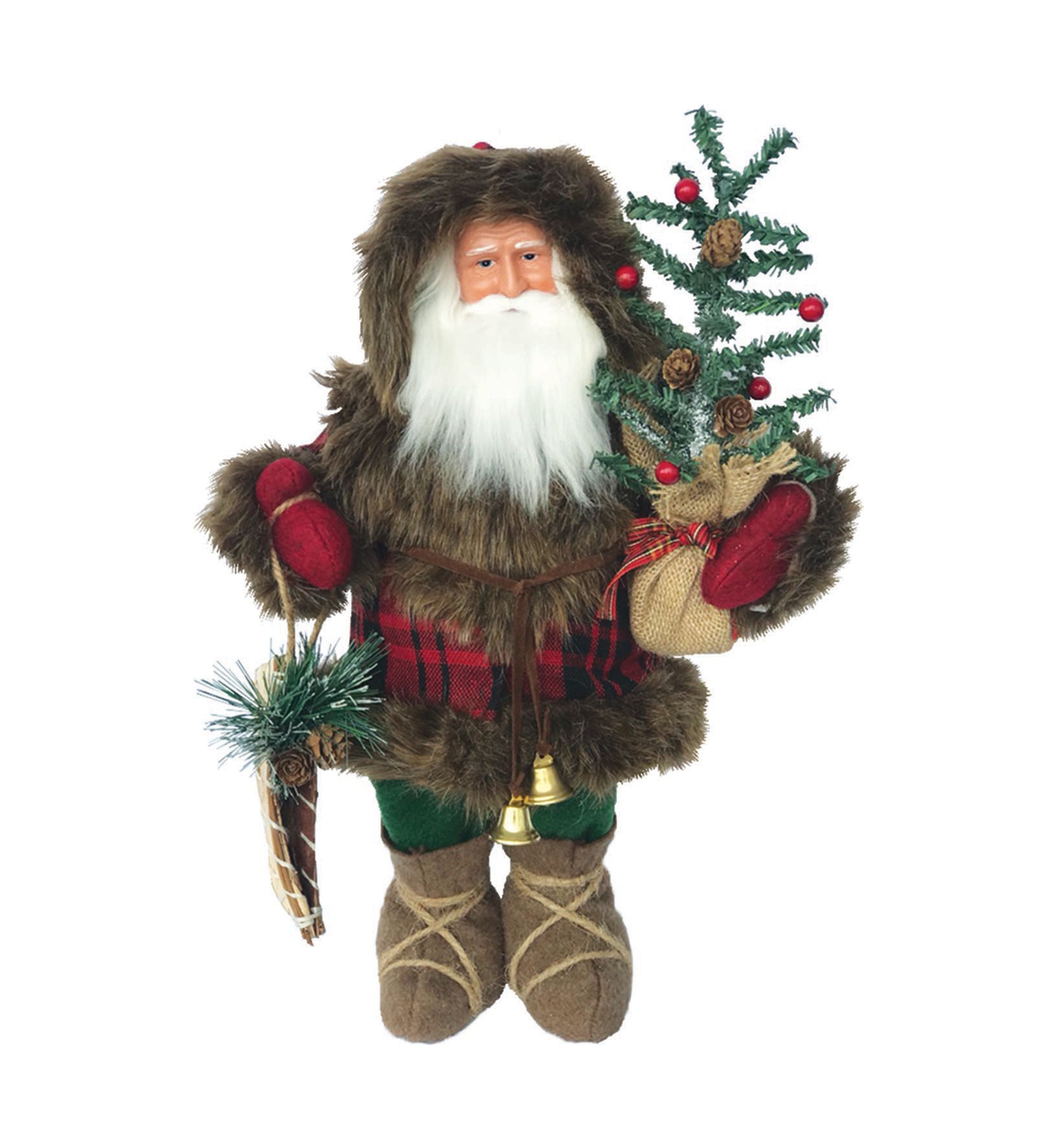 15 Inch  Plaid Woodsman with Canoe