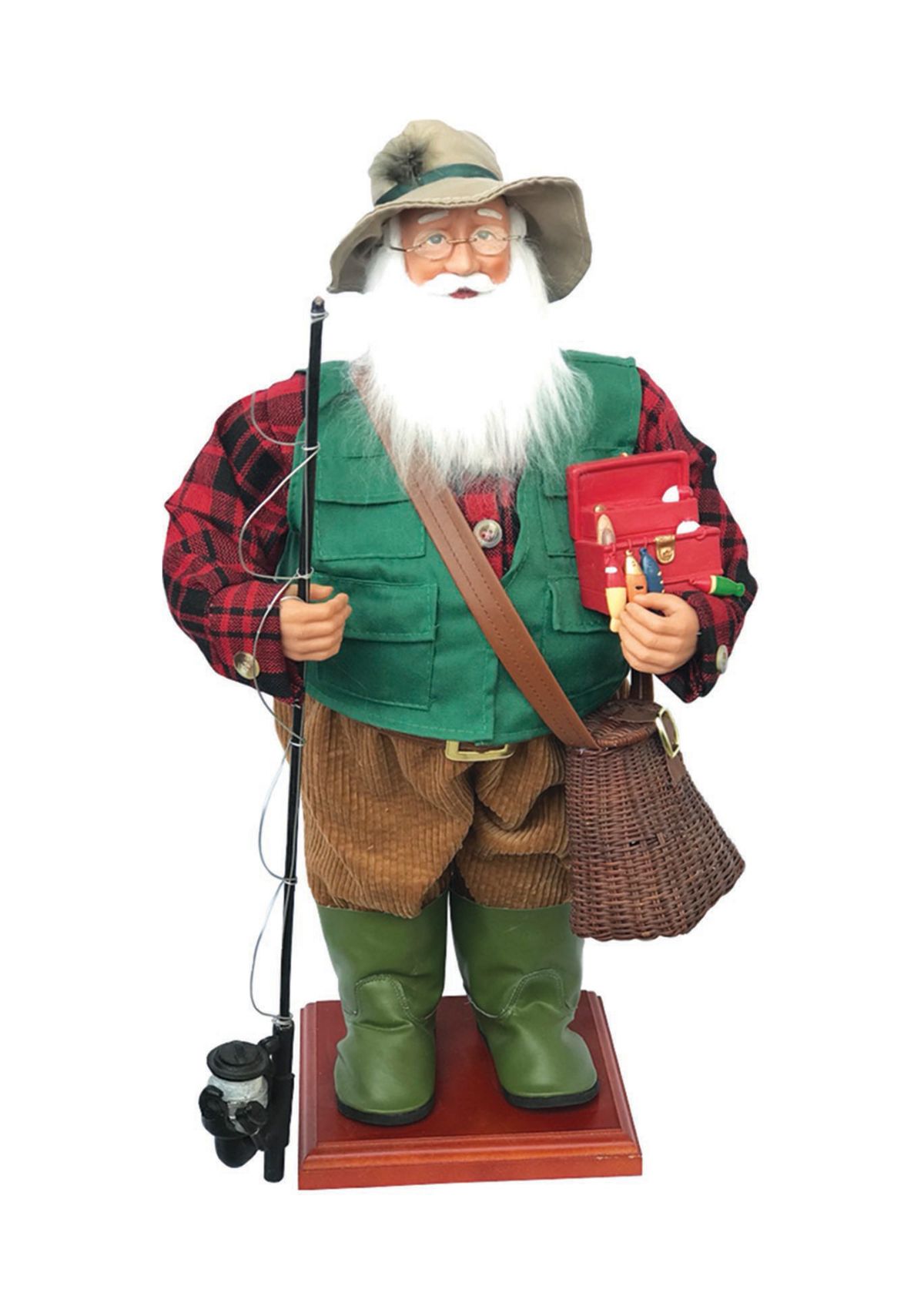 24 Inch Fishing Grandpa Claus
