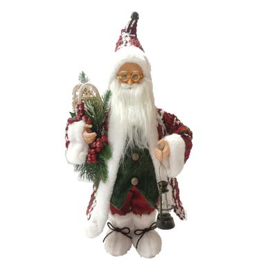 15 inch Red Woven Claus