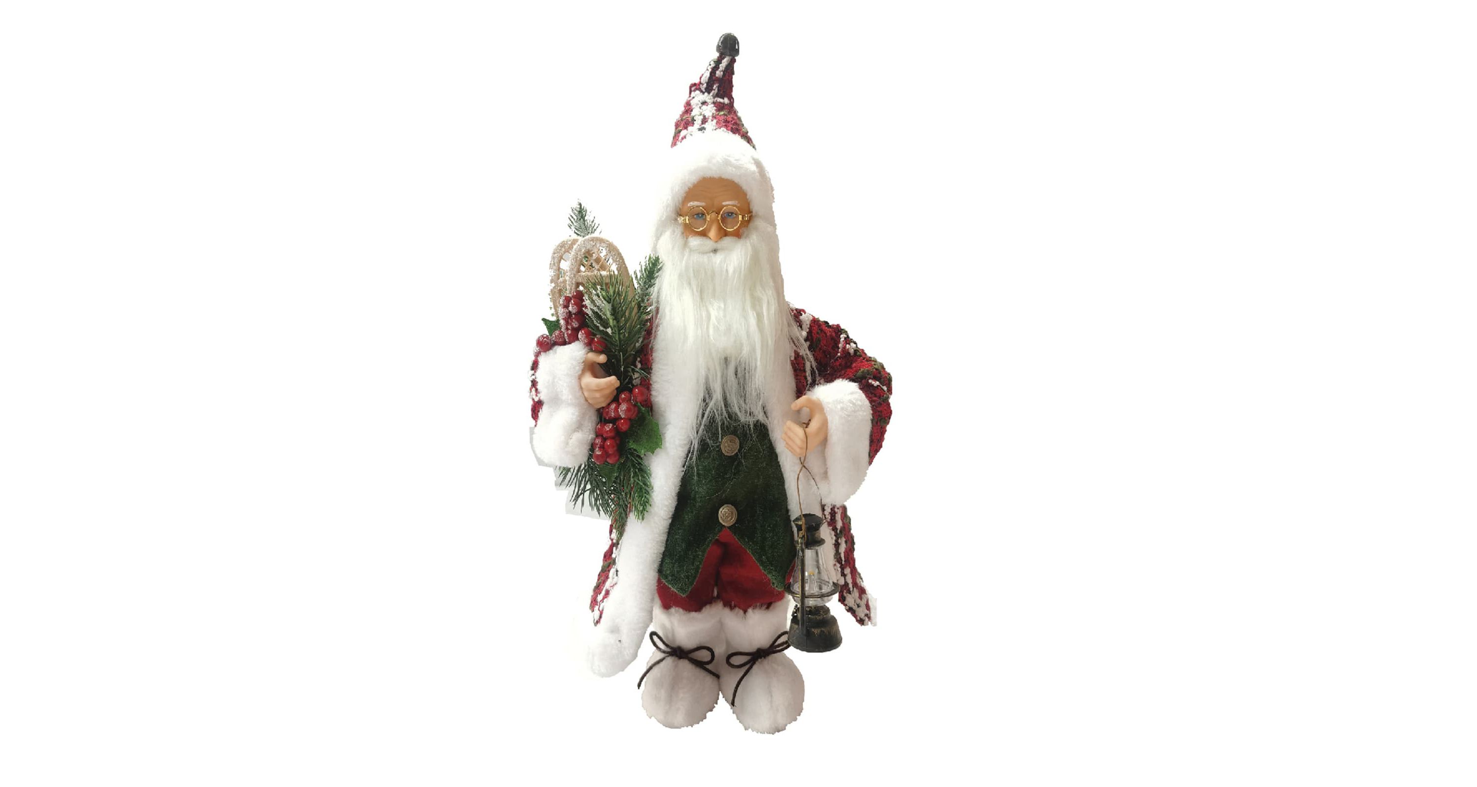 15 inch Red Woven Claus