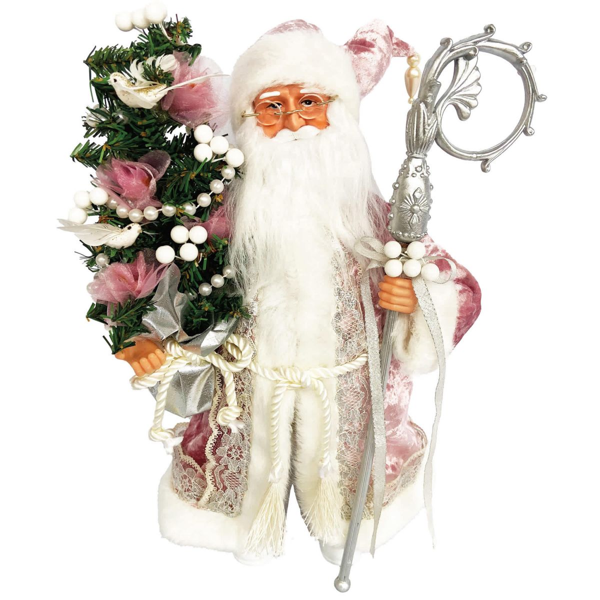 15 Inch Mauve Victorian Claus
