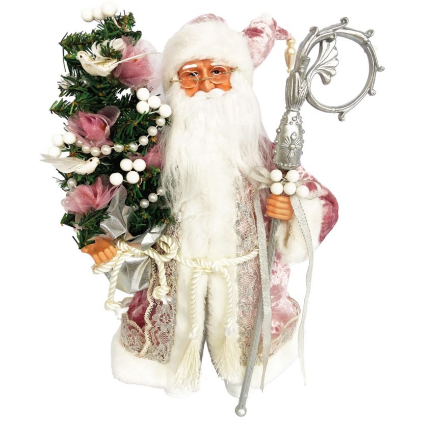15 Inch Mauve Victorian Claus