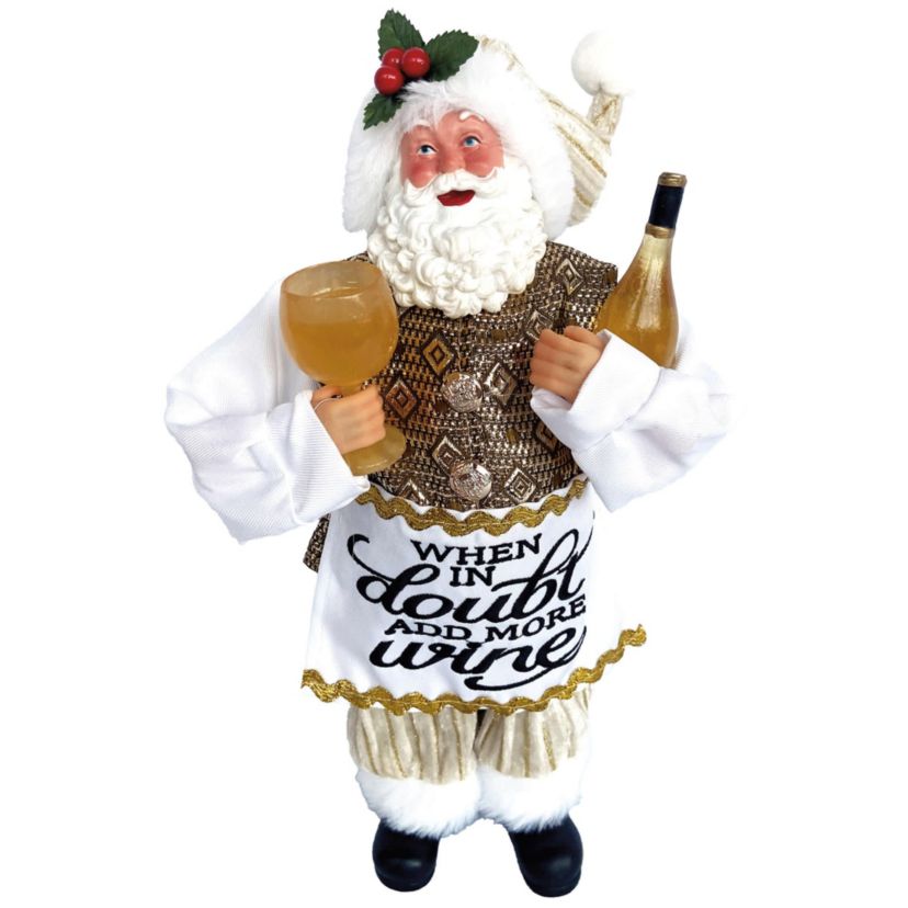 12 Inch When in Doubt Add More Wine Claus