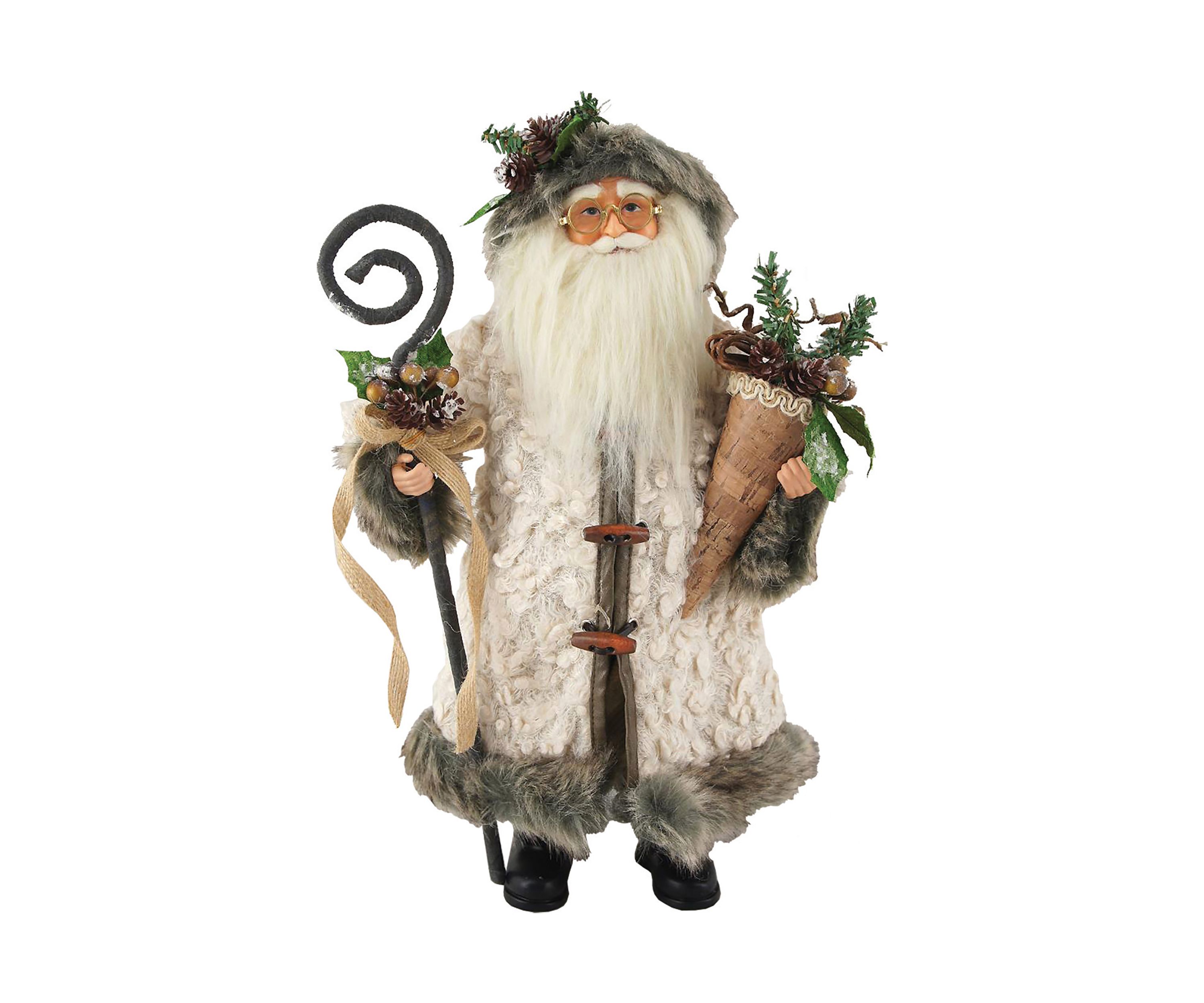 15 Inch Gathering Woodsman Santa