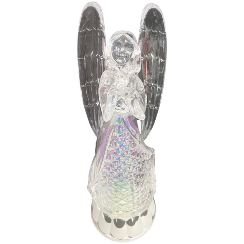12.8 Inch LED Acrylic Angel with Dove