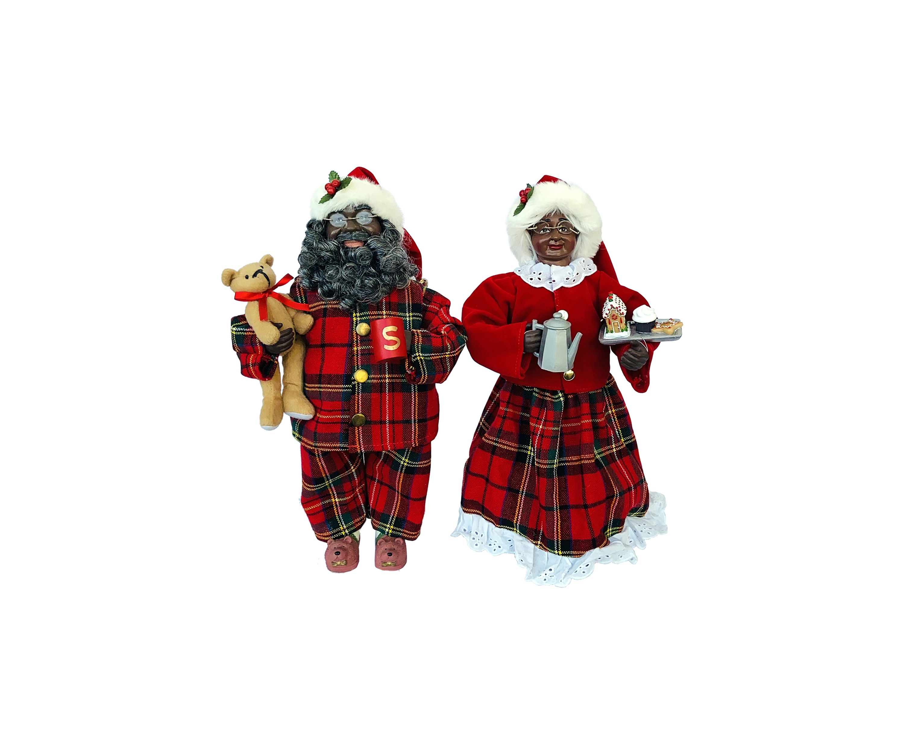 15 Inch Set of 2. African American Pajama Clauses