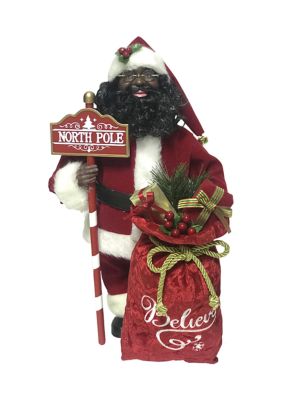 Black North Pole Santa