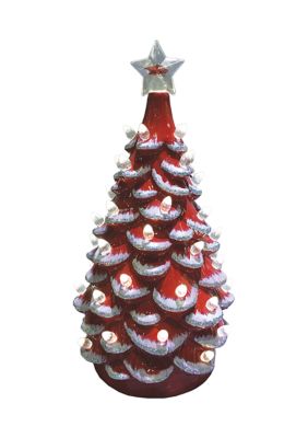 NCAA Arkansas Razorbacks 14 Inch Ceramic Tree 