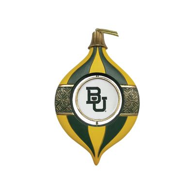 5.5 inch Baylor Spinning Bulb Ornament