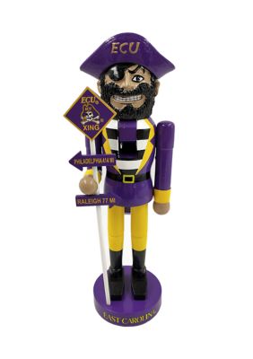  NCAA ECU Pirates 12 Inch Rivalry Nutcracker 