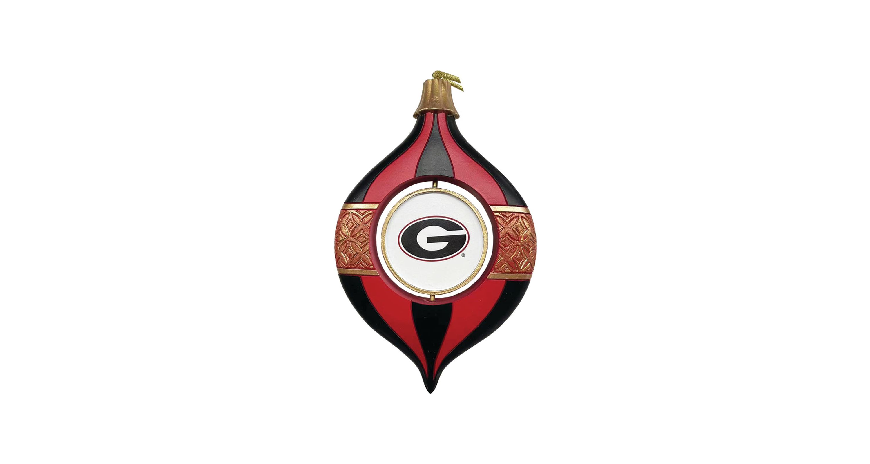 5.5 inch Georgia Spinning Bulb Ornament