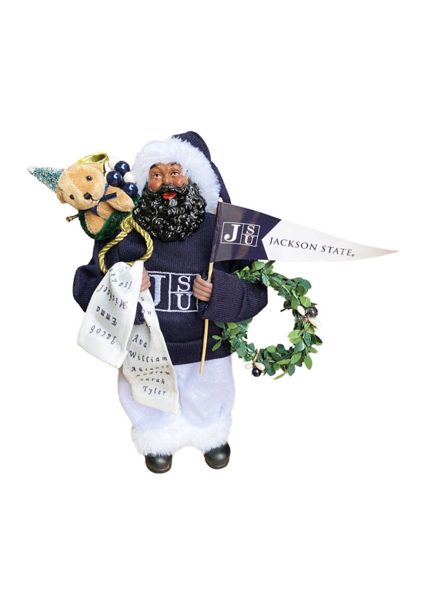 NCAA Jackson State Tigers Santa Figurine 