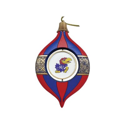 5.5 inch Kansas Spinning Bulb Ornament