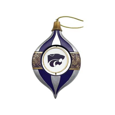 5.5 inch Kansas State Spinning Bulb Ornament