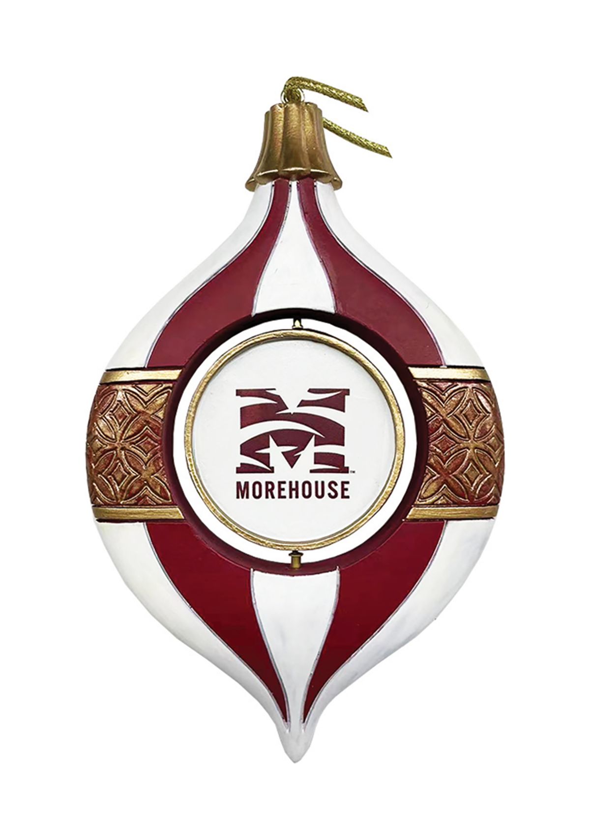 NCAA Morehouse Maroon Tigers 5.5" Spinning Bulb Ornament