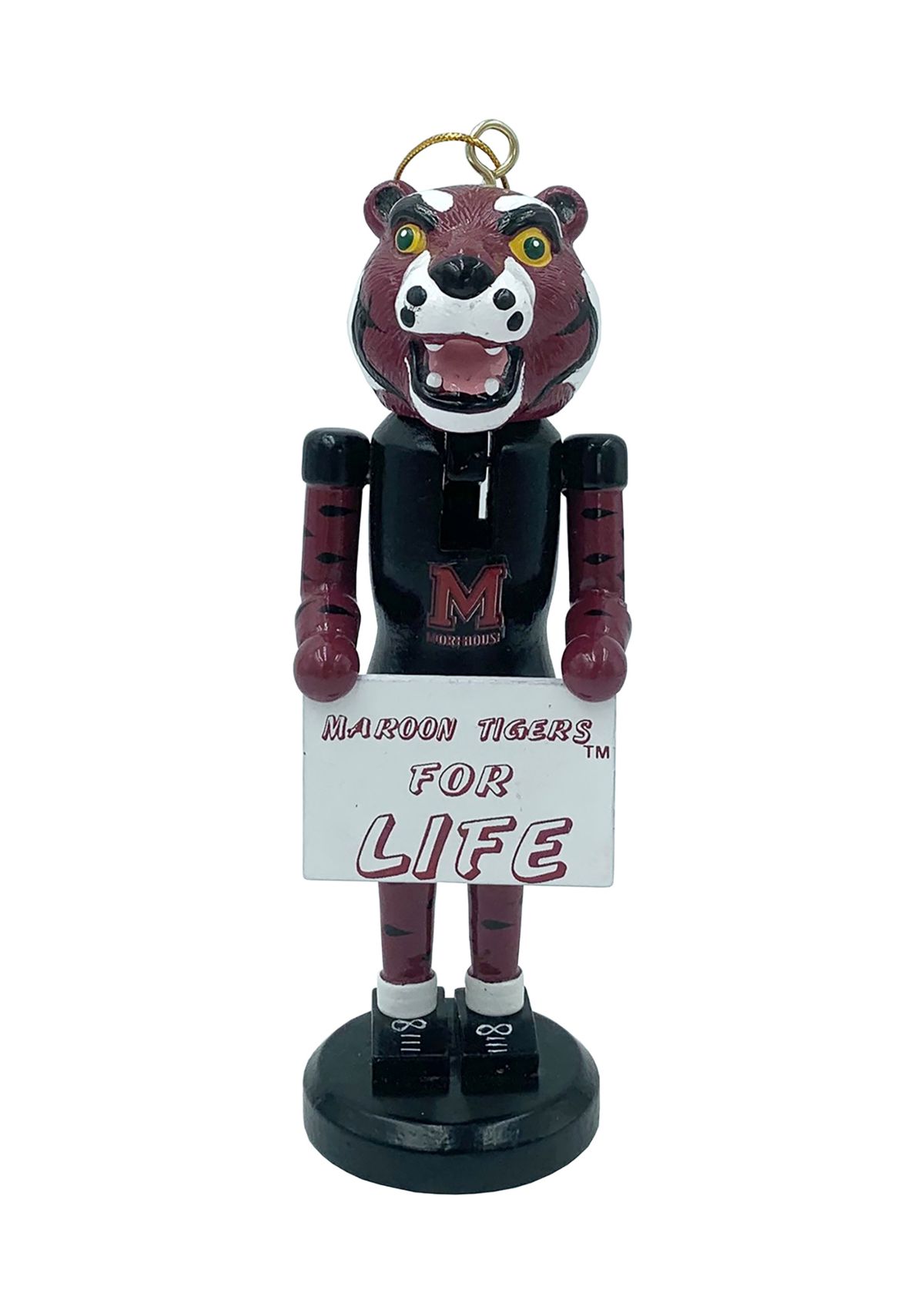 NCAA Morehouse Maroon Tigers 6" Nutcracker Ornament