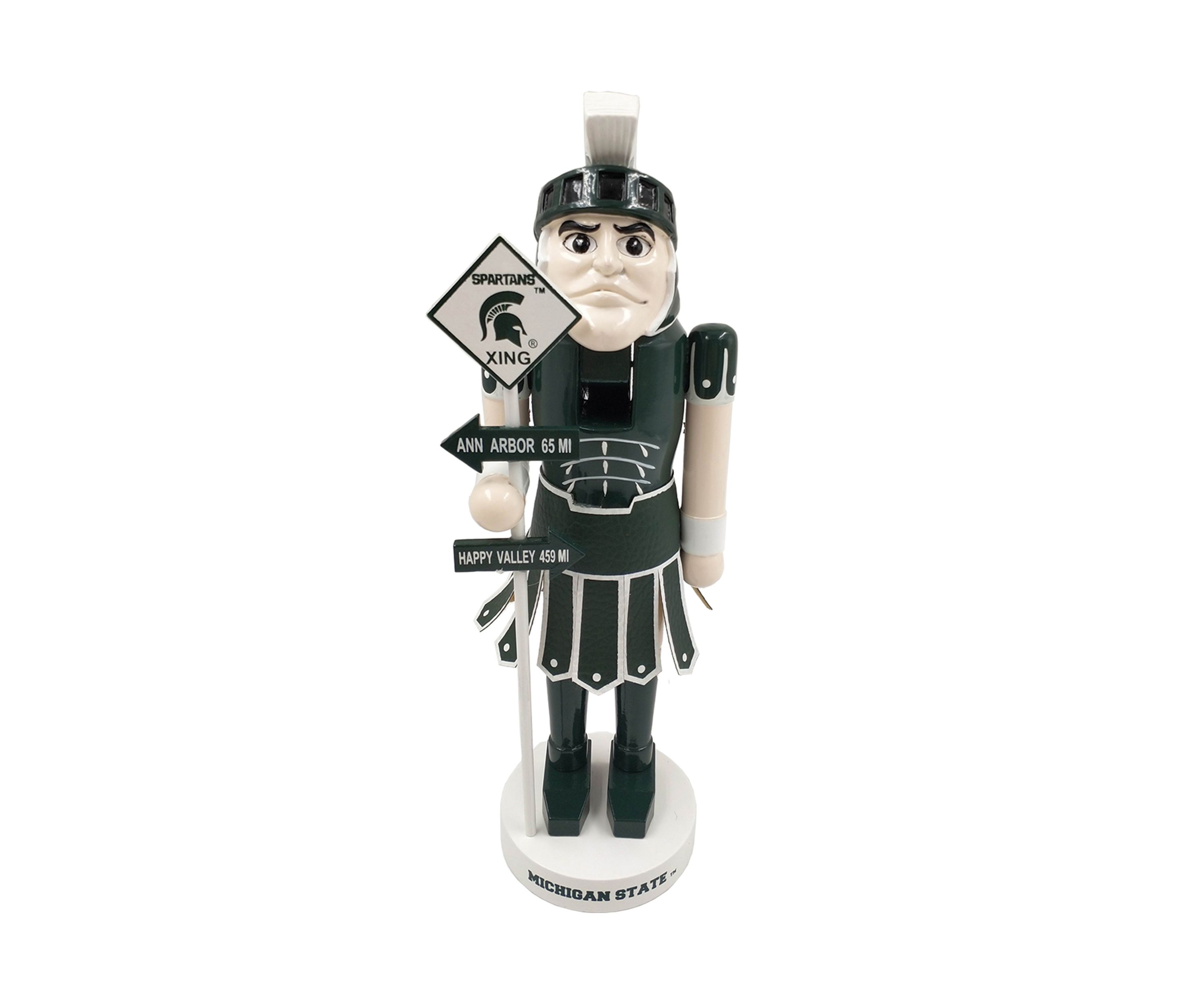  NCAA Michigan State Spartans 12" Rivalry Nutcracker 