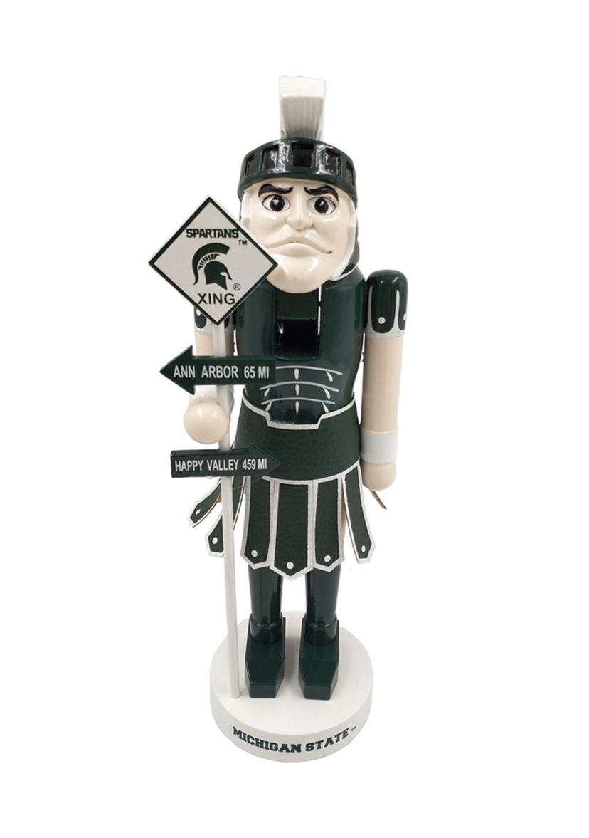  NCAA Michigan State Spartans 12" Rivalry Nutcracker 