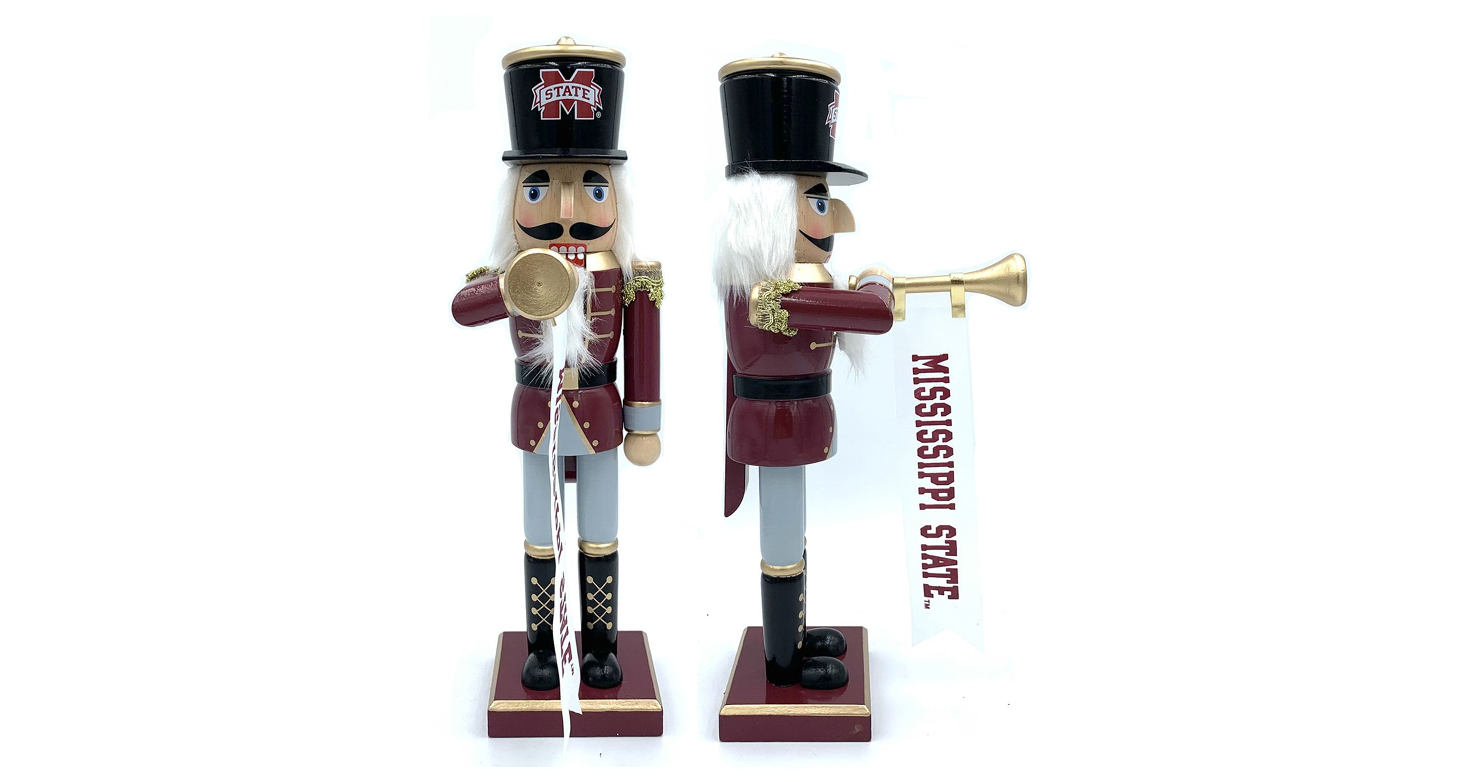 14 inch Mississippi State Bugler Nutcracker