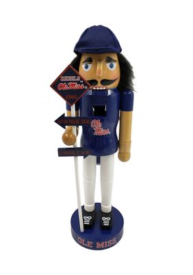  NCAA Ole Miss Rebels 12 Inch Rivalry Nutcracker 