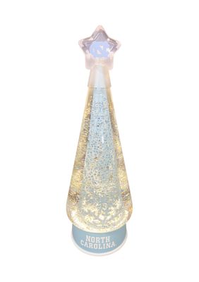 Santa's Workshop NCAA North Carolina Tar Heels Christmas Tree Glitter Globe