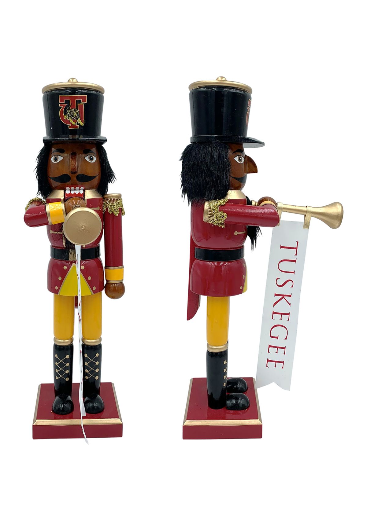 NCAA Tuskegee Golden Tigers 14" Bugler Nutcracker