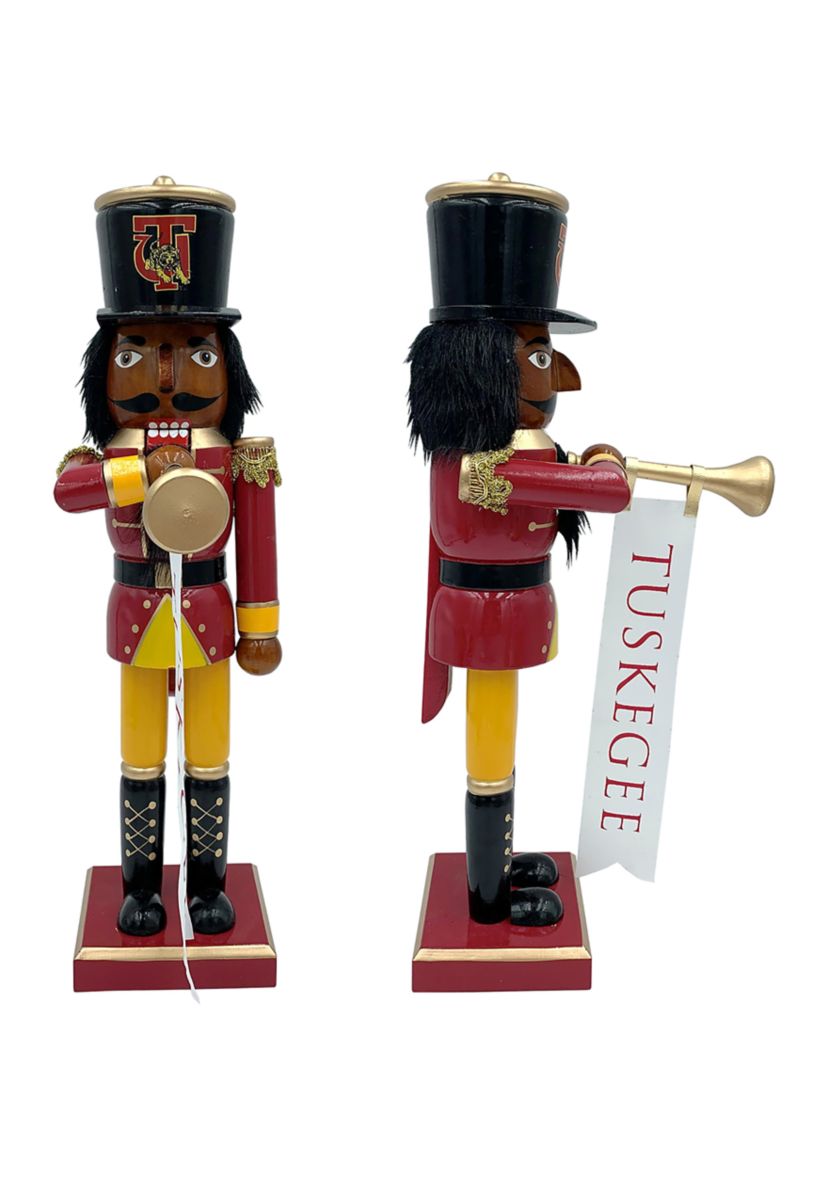 NCAA Tuskegee Golden Tigers 14" Bugler Nutcracker
