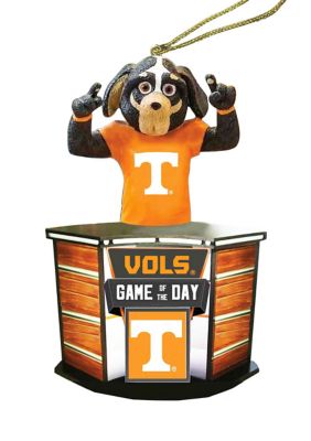 Santa's Workshop NCAA Tennessee Volunteers Game of the Day Ornament, Orange, 2.5 in x 4 in