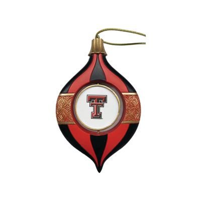 5.5 inch Texas Tech Spinning Bulb Ornament