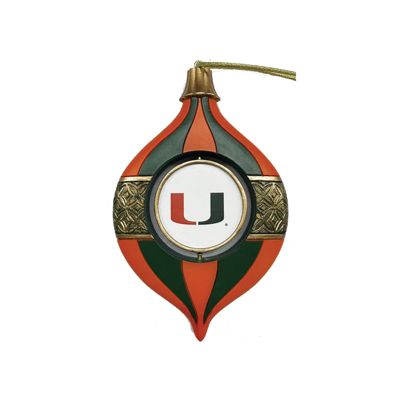 5.5 inch Miami Spinning Bulb Ornament