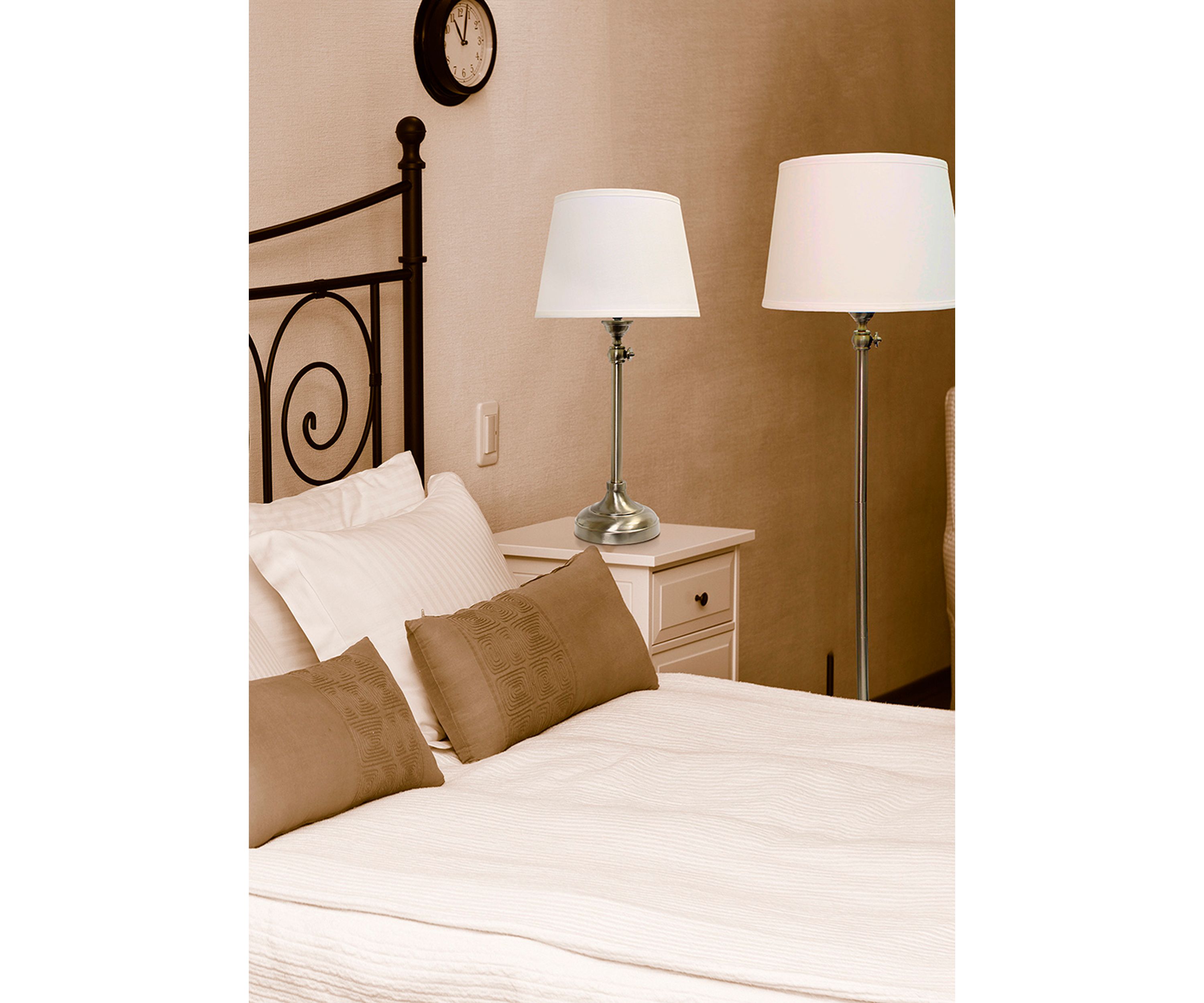 Brushed Nickel Adjustable 3 Pack Lamp Set (2 Table Lamps, 1 Floor Lamp)