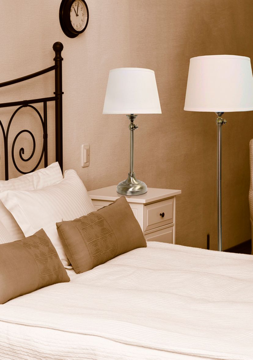 Brushed Nickel Adjustable 3 Pack Lamp Set (2 Table Lamps, 1 Floor Lamp)