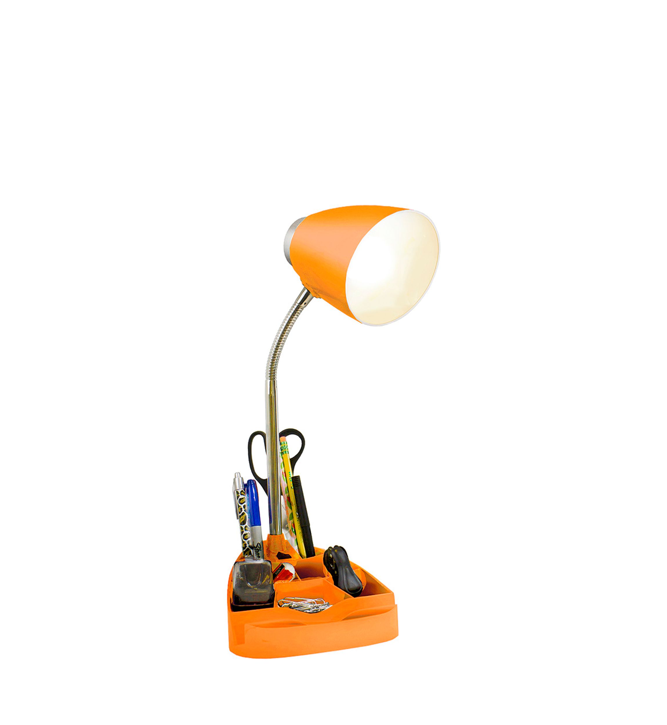 Gooseneck Organizer Desk Lamp