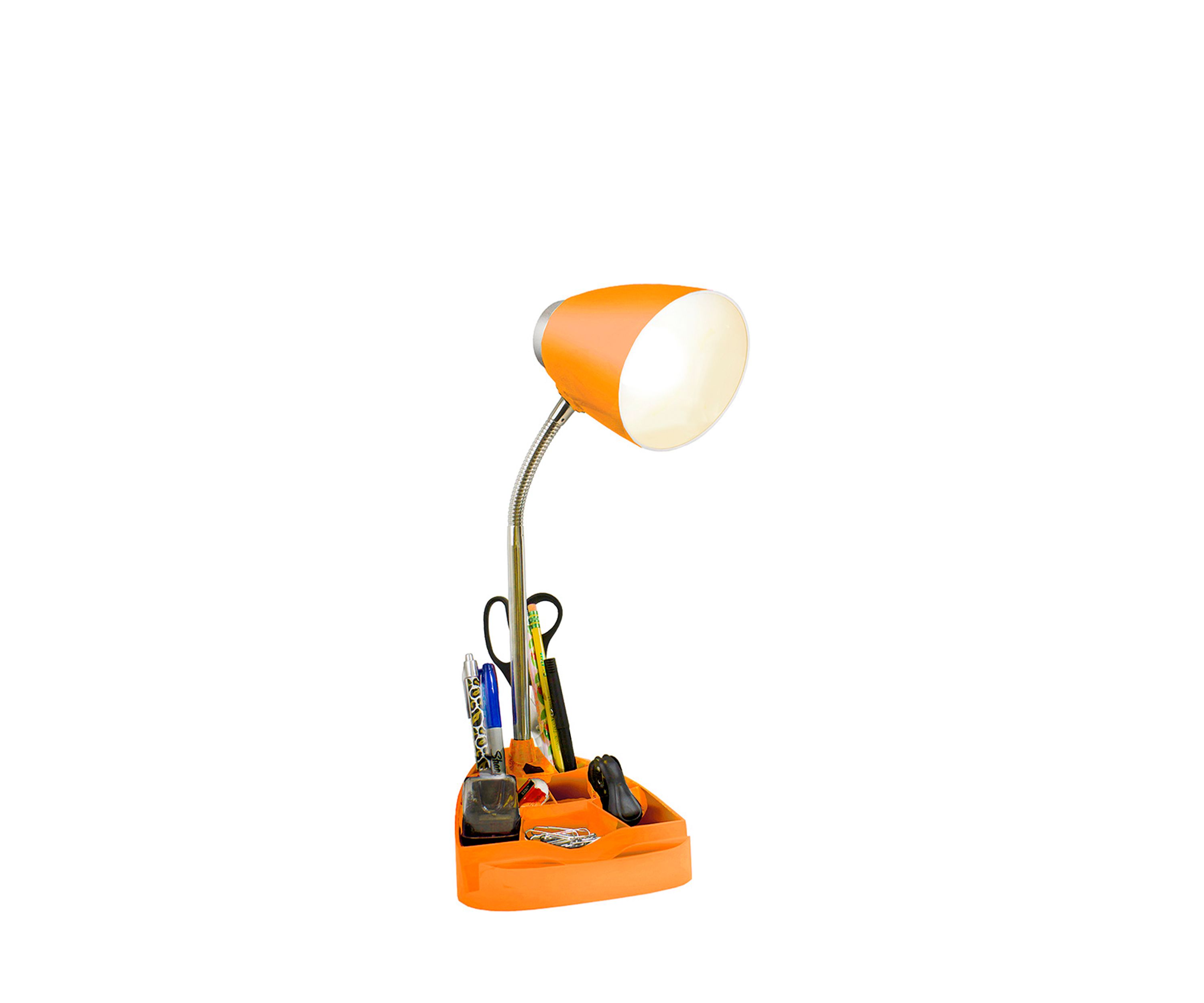 Gooseneck Organizer Desk Lamp