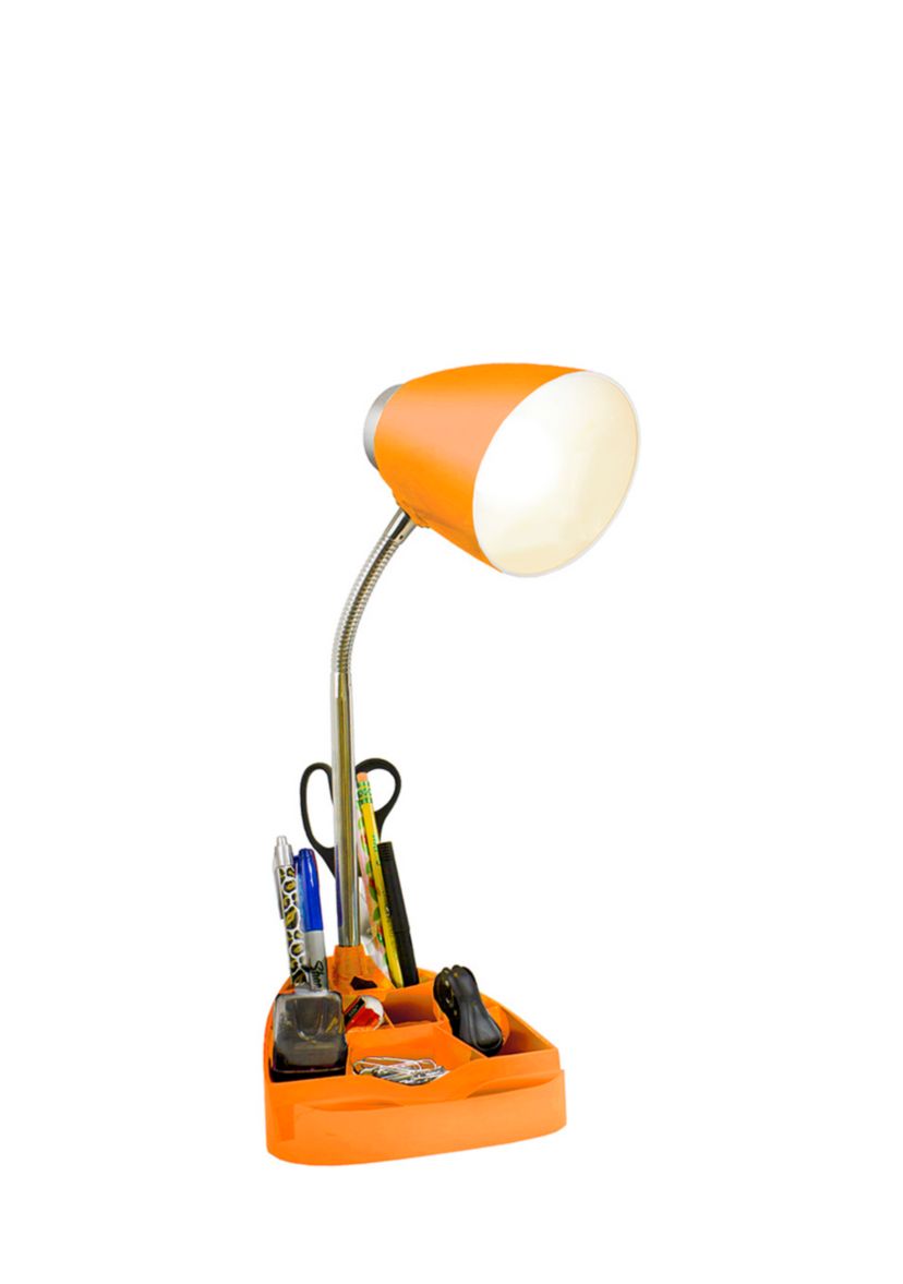 Gooseneck Organizer Desk Lamp