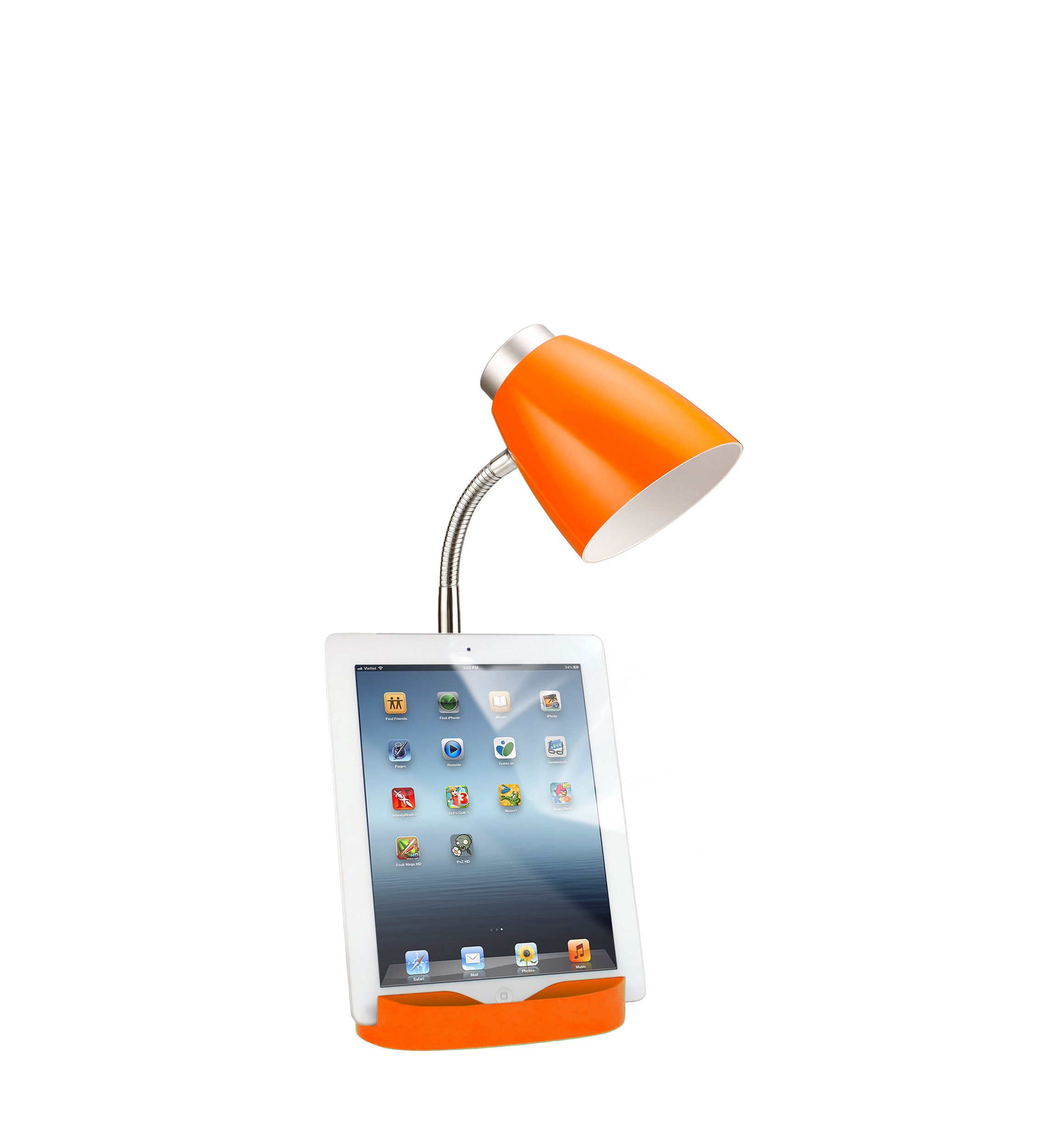 Gooseneck Organizer Desk Lamp