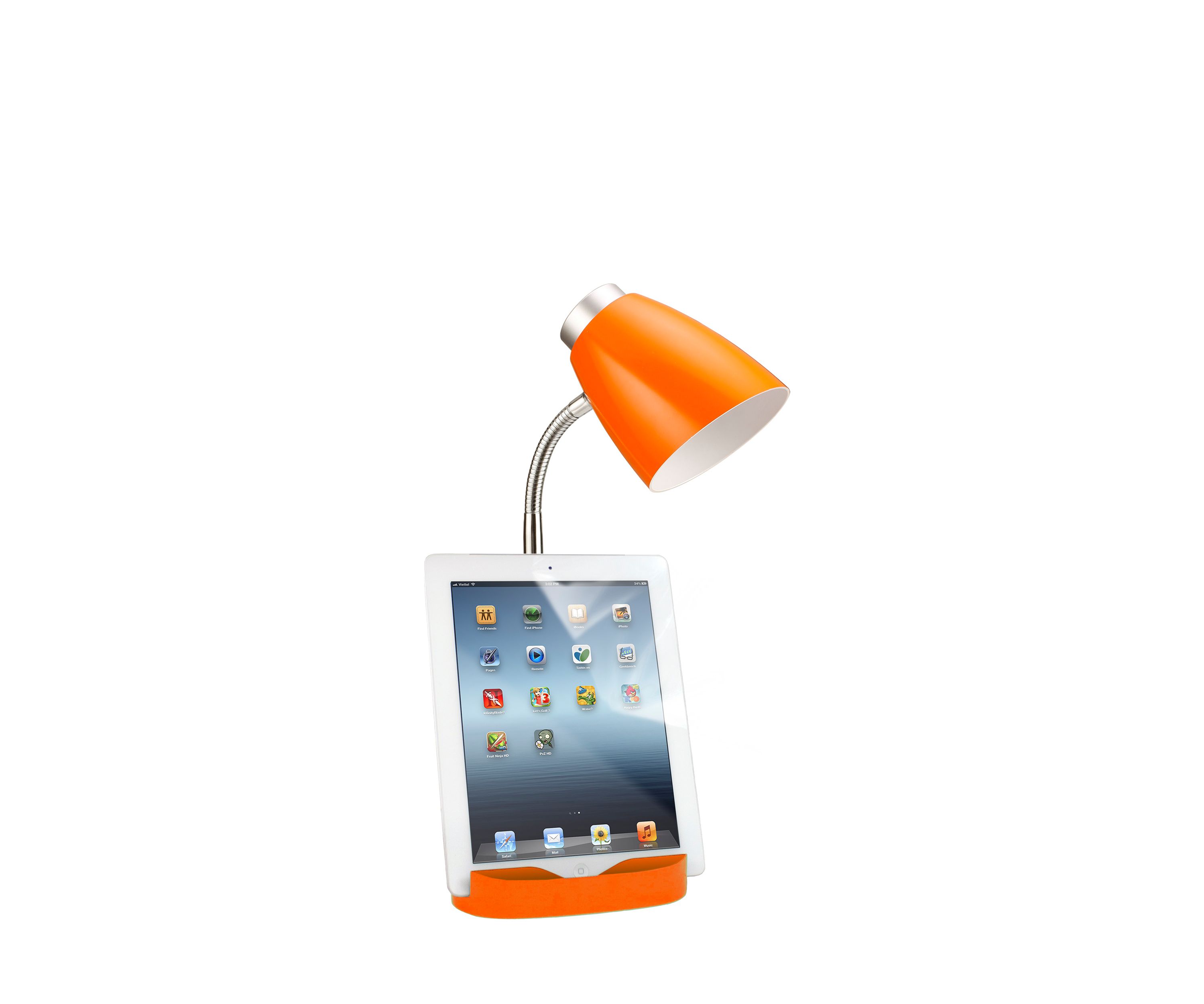 Gooseneck Organizer Desk Lamp