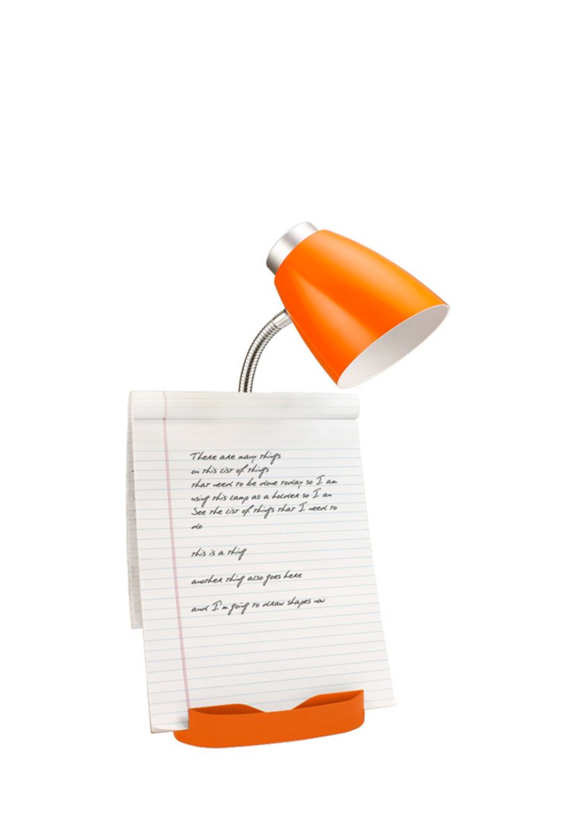 Gooseneck Organizer Desk Lamp