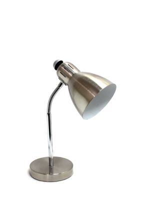 Simple Designs - Semi-Flexible Desk Lamp - Brushed Nickel