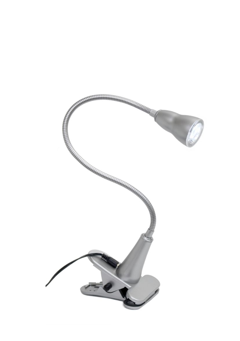Gooseneck Black Clip Desk Lamp 