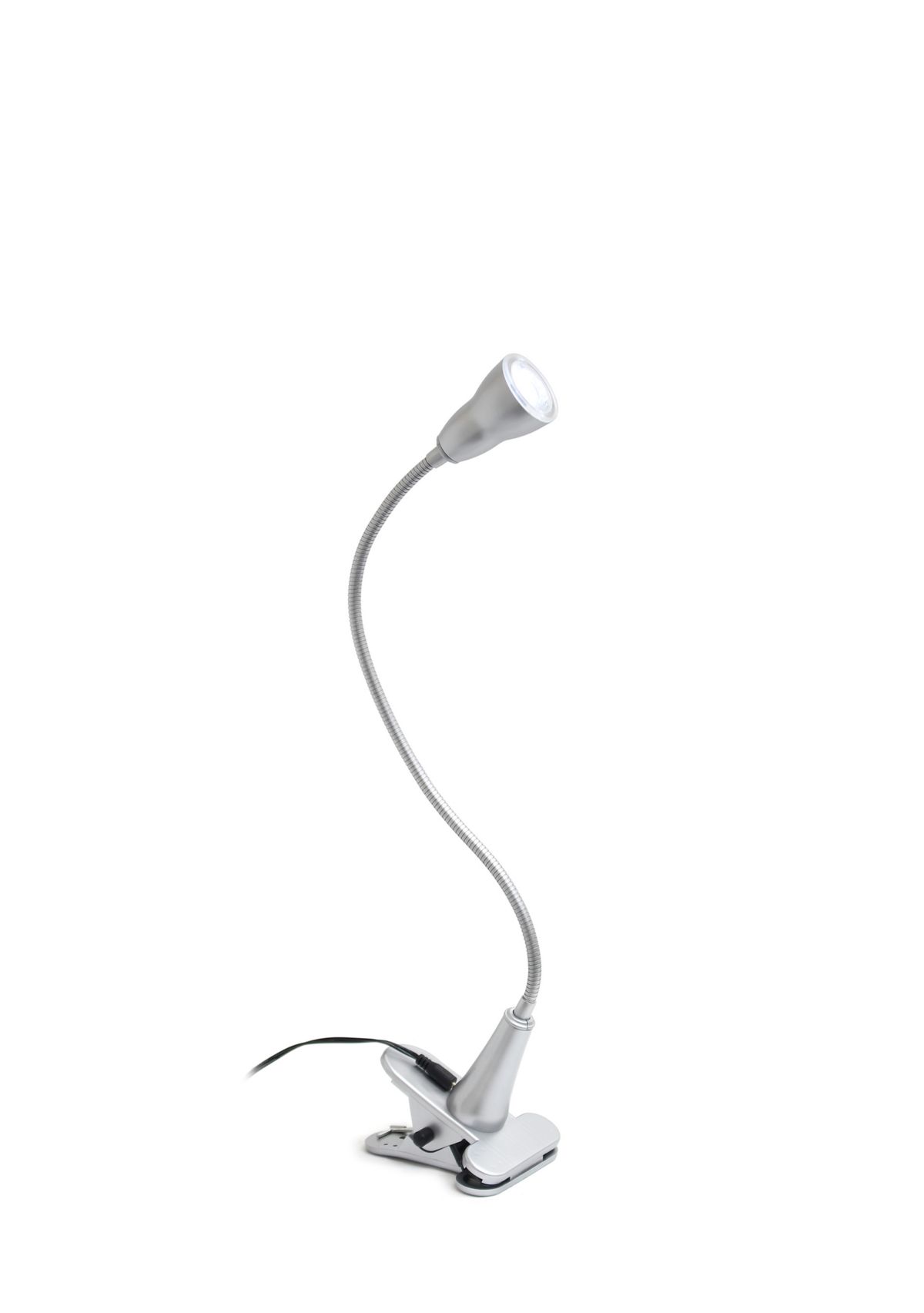 Gooseneck Black Clip Desk Lamp 