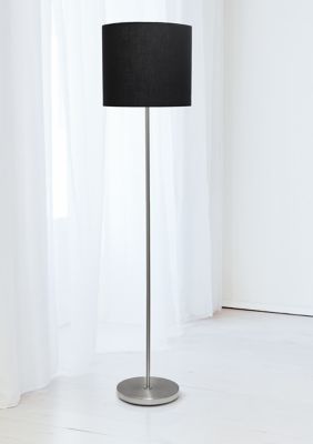 Brushed Nickel Drum Shade Floor Lamp