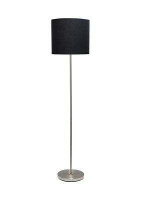 Brushed Nickel Drum Shade Floor Lamp