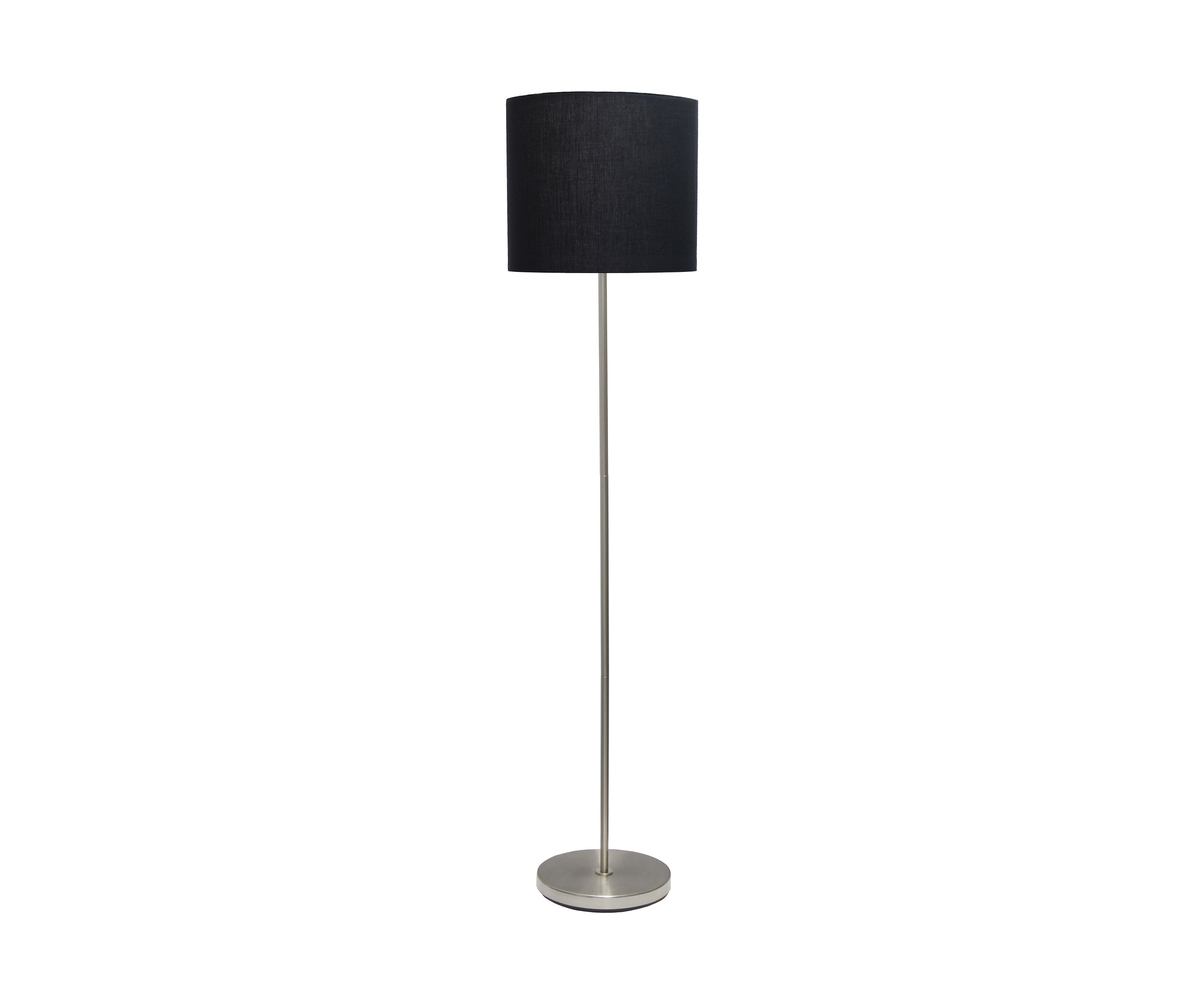 Brushed Nickel Drum Shade Floor Lamp